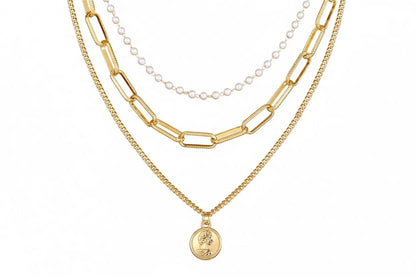 Alloy Multi-Layer Necklace with Star and Moon Pendant My Store