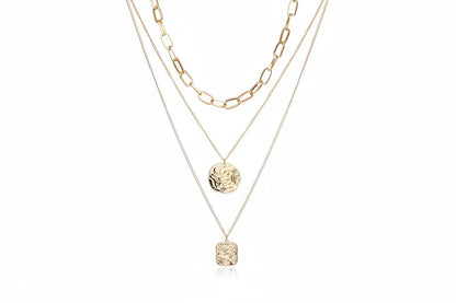 Alloy Multi-Layer Necklace with Star and Moon Pendant My Store