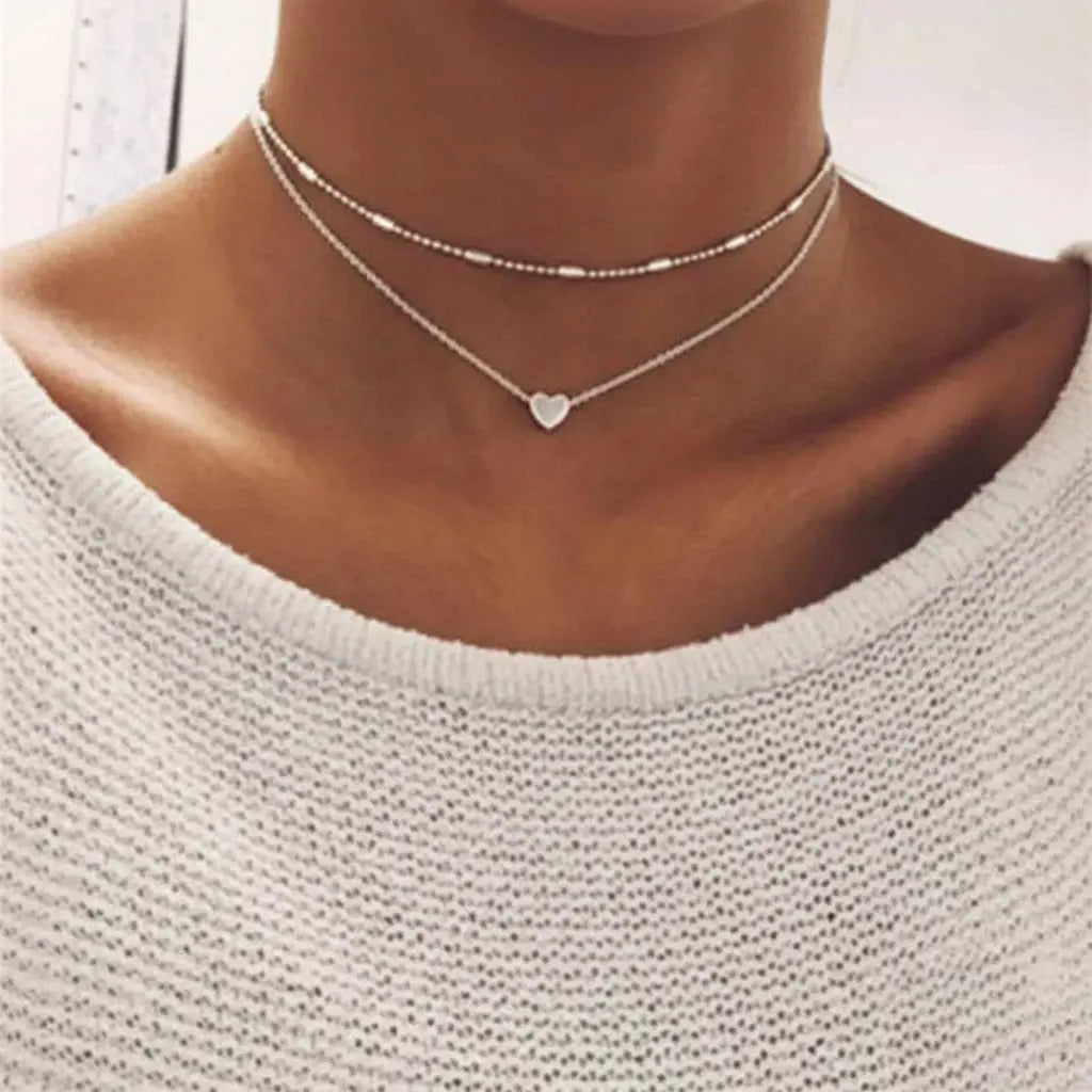 Alloy Multi-Layer Necklace with Star and Moon Pendant My Store