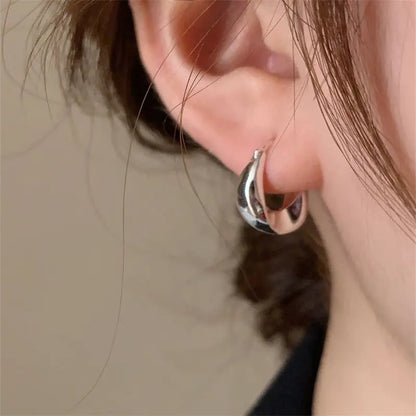 Glossy Metal Irregular Geometric Earrings My Store