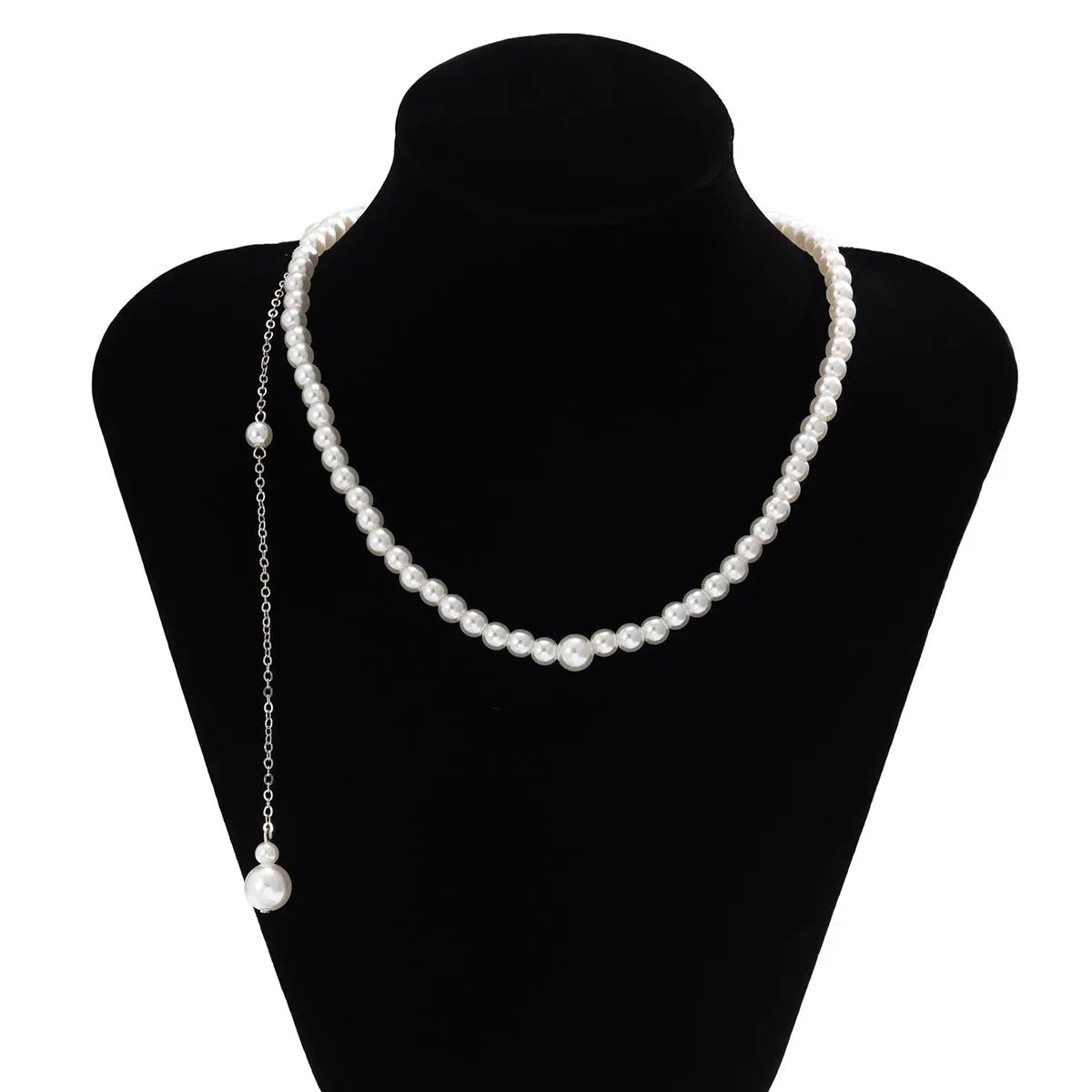 Geometric Beaded Body Chain with Pearl Tassels My Store