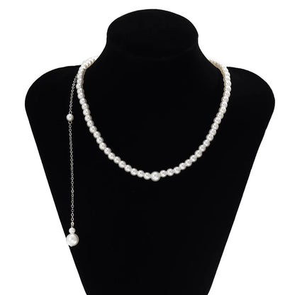 Geometric Beaded Body Chain with Pearl Tassels My Store