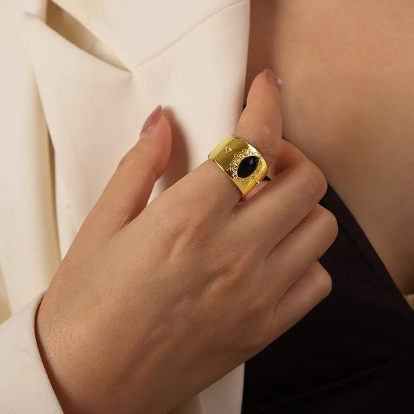 Women's Irregular Geometric Texture Ring My Store