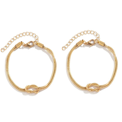 Gold Bracelets for Women Matching Bracelets for Couples 14K Gold Plated Love Knot Bracelet Dainty Forever Infinity Bracelets Friendship Jewelry Gifts My Store