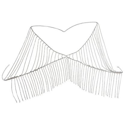 Double Layer Metal Body Chain Necklace with Tassels My Store