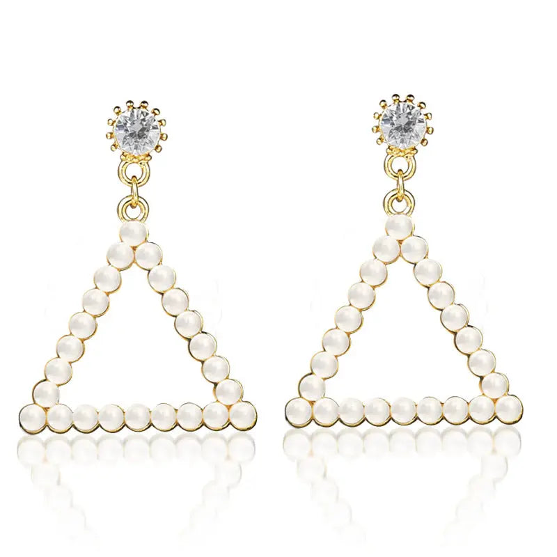 925 Silver Bow Earrings with Pearl Heart and Tassels My Store