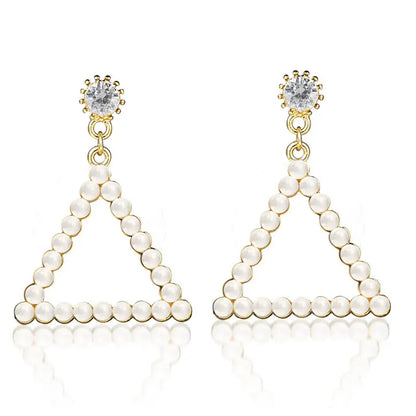925 Silver Bow Earrings with Pearl Heart and Tassels My Store