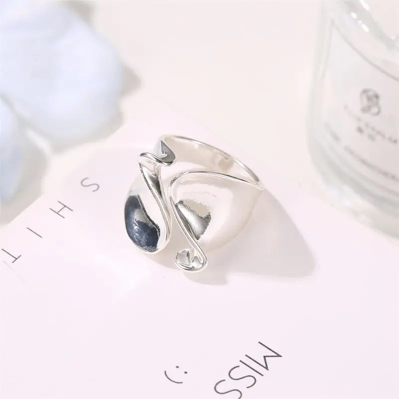 Creative Geometric Open-Cuff Ring for Women My Store