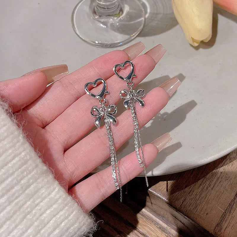 Exaggerated Vintage Long Tassel Rhinestone Earrings My Store
