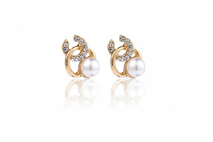 925 Silver Bow Earrings with Pearl Heart and Tassels My Store