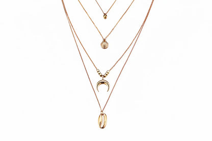 Alloy Multi-Layer Necklace with Star and Moon Pendant My Store