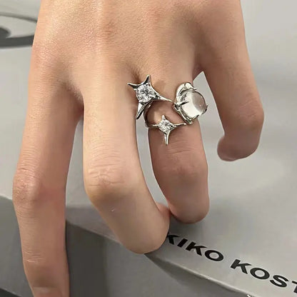 Irregular Starburst Ring for Women - Trendy Hip-Hop Design My Store