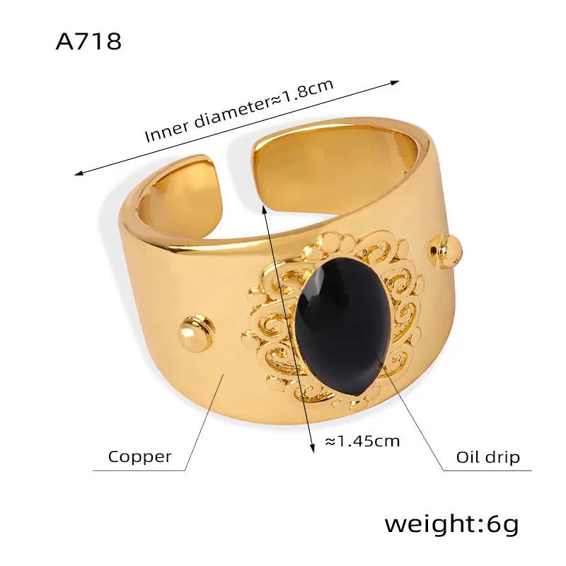 Women's Irregular Geometric Texture Ring My Store