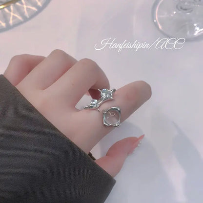 Irregular Starburst Ring for Women - Trendy Hip-Hop Design My Store