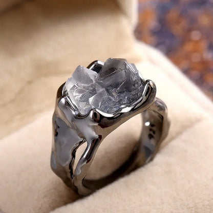 Creative Irregular Crystal Ring in Hip-Hop Style My Store