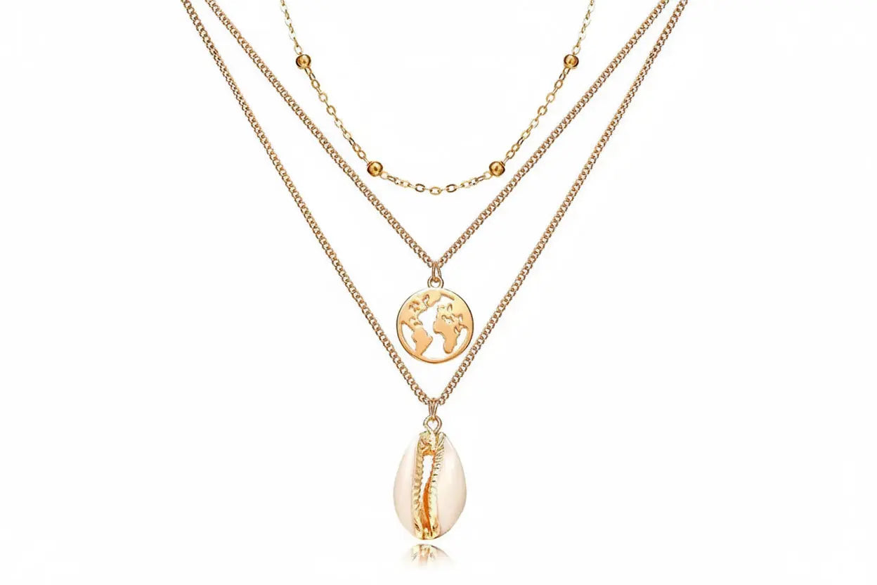 Alloy Multi-Layer Necklace with Star and Moon Pendant My Store