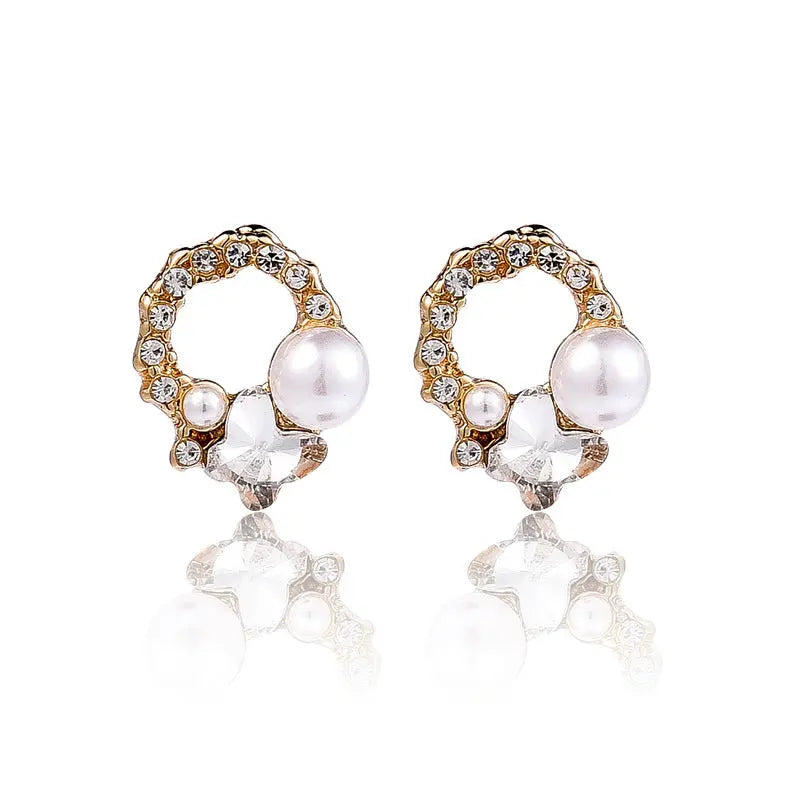 925 Silver Bow Earrings with Pearl Heart and Tassels My Store