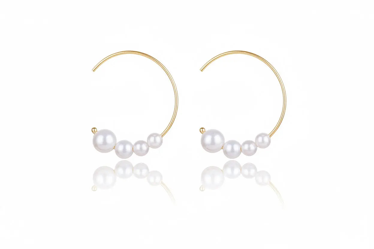 925 Silver Bow Earrings with Pearl Heart and Tassels My Store