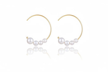 925 Silver Bow Earrings with Pearl Heart and Tassels My Store