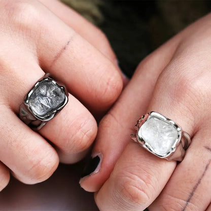 Creative Irregular Crystal Ring in Hip-Hop Style My Store