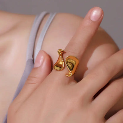Creative Geometric Open-Cuff Ring for Women My Store