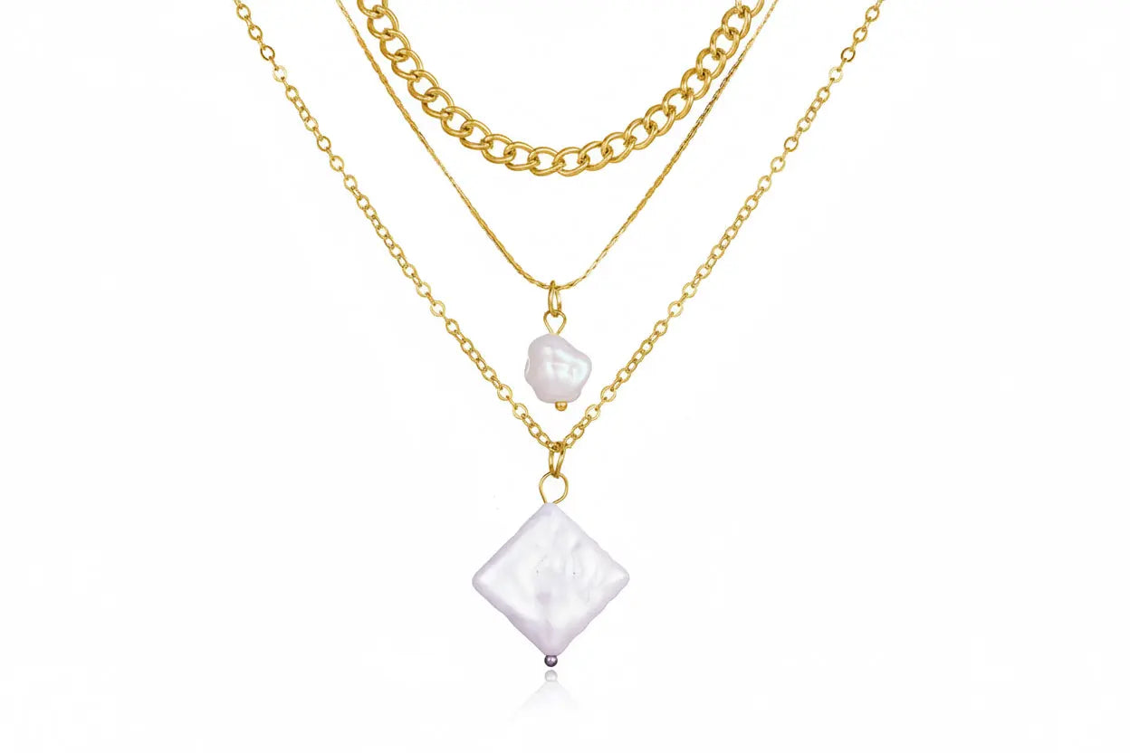 Alloy Multi-Layer Necklace with Star and Moon Pendant My Store