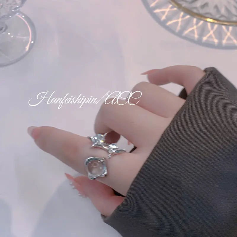 Irregular Starburst Ring for Women - Trendy Hip-Hop Design My Store