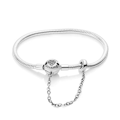 Pandach 925 Sterling Silver Charms Bracelets for women Butterfly Heart Moon and Star 5A Cubic Zirconia Snake Chain Bracelet Gifts for women My Store